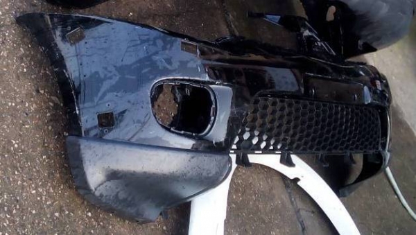 กันชนหน้า Pajero พร้อมตะแกรงช่องลม ของแท้มือสอง