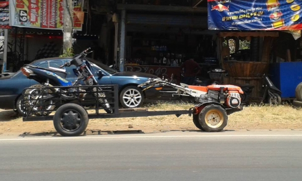 คูโบต้าทีจี800 พร้อมพ่วงลาก 8เกียร์ เดินหน้า6ถอยหลัง