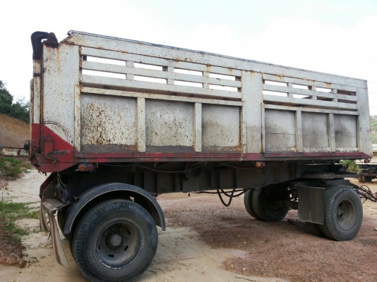 ขายหางพ่วงดั้มสามมิตร 2เพลา 2หาง ตามสภาพ