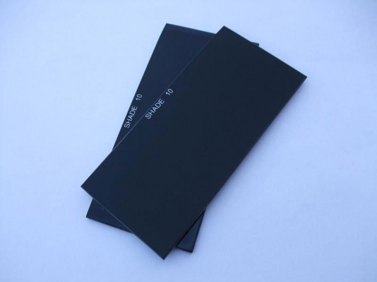 กระจกเชื่อมไฟฟ้า เลนส์ดำ เบอร์ 10