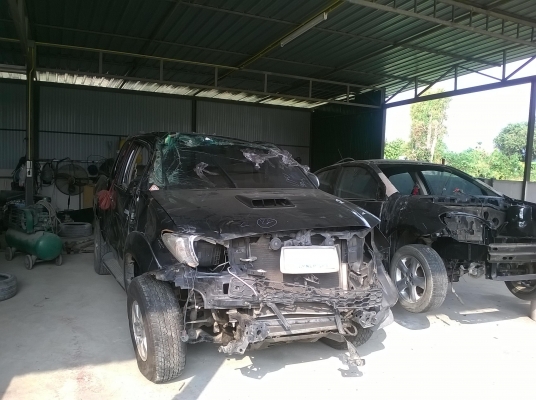 รถอุบัติเหตุ Vigo Smart Cab Prerunner 2010 2.5 VN ABS