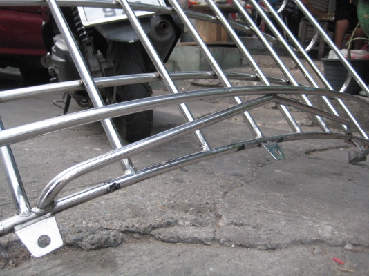 ขายแล็คหลังคารถตู้ สแตนเลสแท้100\% เก่าเก็บงานเนียน ๆ ทนๆ