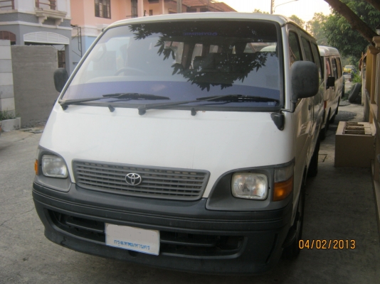 ขายรถตู้โตโยต้าปี 1999 เครื่อง 3.0 ดีเซล เกียร์ธรรมดา