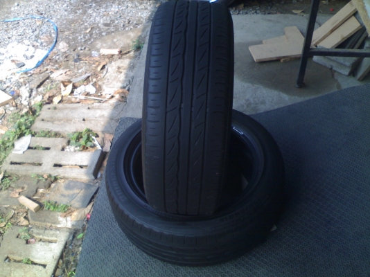 ยางบริดสโตน ขอบ 15/185/55  1 คู่