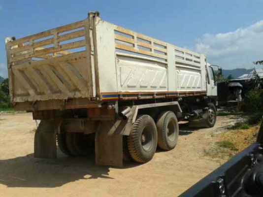 ขายรถ 10 ล้อ 2 เพลา กระบะเหล็กดั้มดิน อู่.สามมิตรล๊อนเฉียง HINO FM3M วางหัว 2 K สหมอเงิน สวยมาก