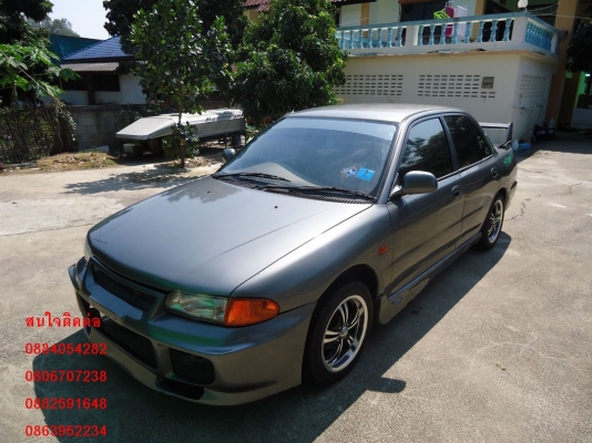 ขาย mitsubishi lancer Ecar สีเทาสวยๆ ชุดแต่งรอบคัน ราคา 95,000 บาท +++++++++