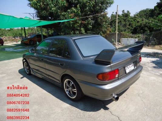 ขาย mitsubishi lancer Ecar สีเทาสวยๆ ชุดแต่งรอบคัน ราคา 95,000 บาท +++++++++