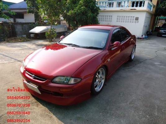 ขาย Mazda lantis สีแดงสวยๆ ติดแก็ส lpg ชุดแต่งรอบคัน ราคา 145,000 บ.+++++++