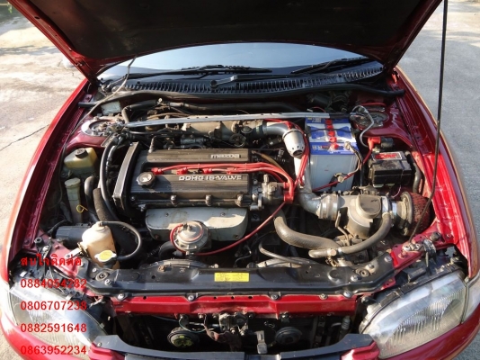 ขาย Mazda lantis สีแดงสวยๆ ติดแก็ส lpg ชุดแต่งรอบคัน ราคา 145,000 บ.+++++++