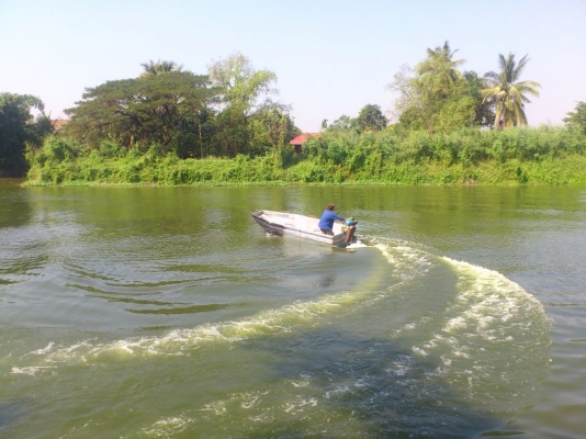 เครื่องเรือ หางสั้น หางยาว ตกปลา เรือท้องแบน