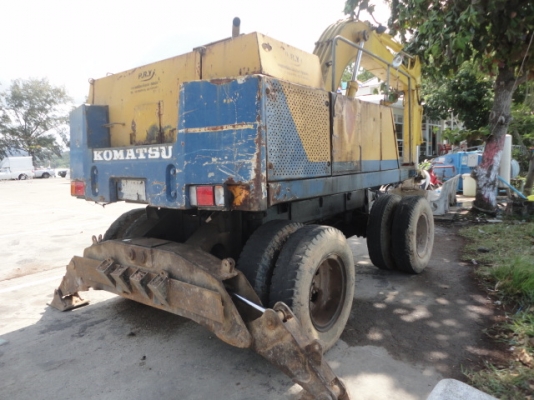 แบ็คโฮล้อยาง KOMATSU PW100-1 เครื่องดี ปั้มแรง