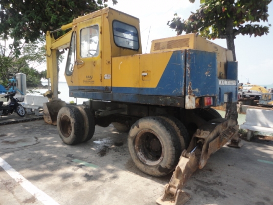 แบ็คโฮล้อยาง KOMATSU PW100-1 เครื่องดี ปั้มแรง