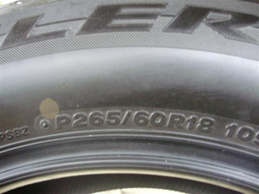 ขายยาง Bridgestone Dueler H/T 265 60 18 1ชุด 4,000