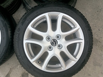 ขายล้อแม็ก Mazda2(Top)16 ยาง185/55/16 MICHERLIN ปี12 4 ล้อ