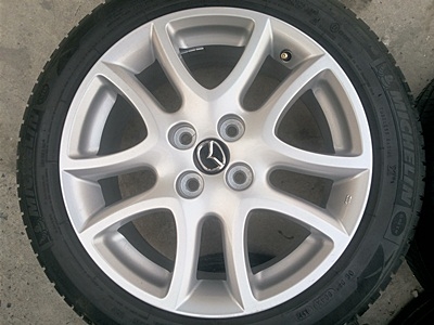 ขายล้อแม็ก Mazda2(Top)16 ยาง185/55/16 MICHERLIN ปี12 4 ล้อ