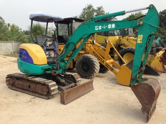 แบคโฮเล็ก KOMATSU PC35MR-1 เก่าญี่ปุ่นแท้ แทรคเหล็ก สภาพสวยมาก