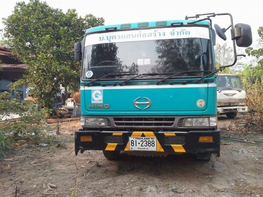 ขายรถโม่ปูน hino 8สูบ 390 แรงม้า หัวนอก 12ล้อ เหมือนใหม่ ราคา 1,500,000