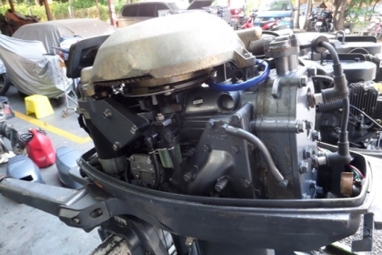 ขาย เครื่องเรือ YAMAHA 25 แรง CV 2 จังหวะสภาพสวย  นำเข้าจากญี่ปุ่น ราคา 38,000