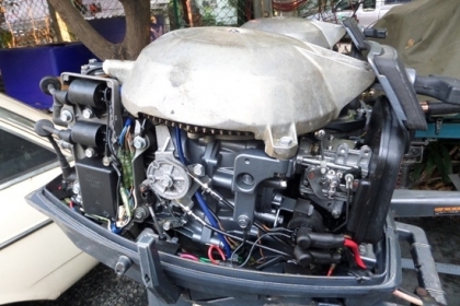 ขาย เครื่องเรือ YAMAHA 25 แรง CV 2 จังหวะสภาพสวย  นำเข้าจากญี่ปุ่น ราคา 38,000