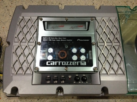 ตู้ซับ PIONEER TS W900A มีเเอมในตัว200wของเก่าญี่ปุ่นสภาพสวยเบสเเน่นๆ