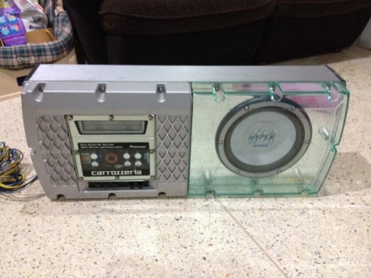 ตู้ซับ PIONEER TS W900A มีเเอมในตัว200wของเก่าญี่ปุ่นสภาพสวยเบสเเน่นๆ