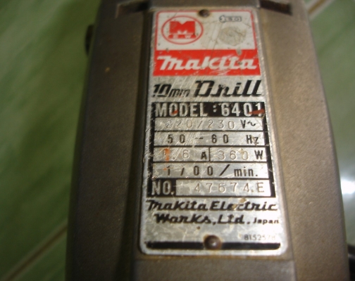 ขายสว่านไฟฟ้า ยี่ห้อ makita รุ่น 6401 ขนาด 10mm เสื้อมิเนียม อึดครับรุ่นนี้