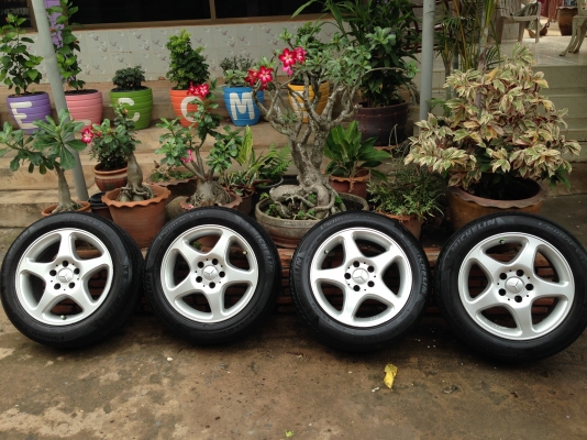 ขายแมกbenz (JRD) พร้อม ยางmichelin primacy lc 215/55 16 มือสอง สัปดาห์52/12 พร้อมล้อแม๊ก 16