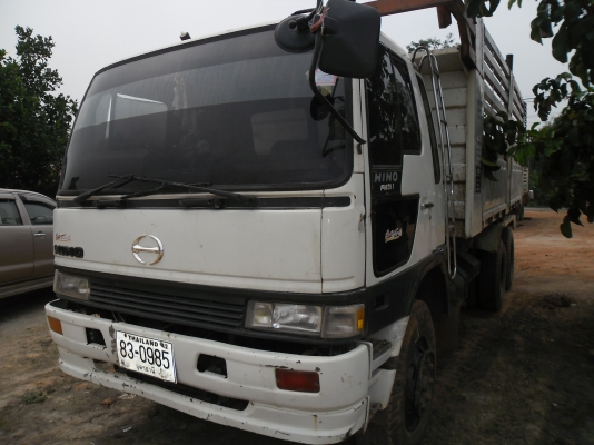 ขายรถบรรทุก 10 ล้อ 2 เพลาดั้ม HINO FM3M เครื่องเดิมเกียร์เดิมทะเบียนเต็ม