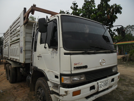 ขายรถบรรทุก 10 ล้อ 2 เพลาดั้ม HINO FM3M เครื่องเดิมเกียร์เดิมทะเบียนเต็ม