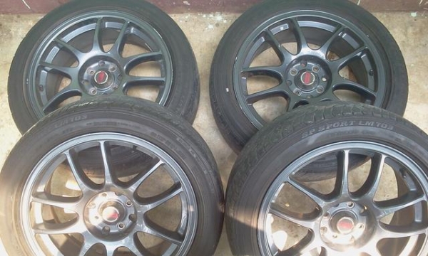 ขายแม็ก volk ขอบ17 พร้อมยาง ดันรอป