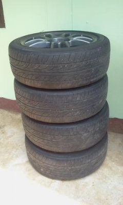 ขายแม็ก volk ขอบ17 พร้อมยาง ดันรอป