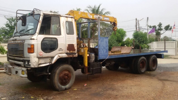 นิสสันUD.2เพลา.เครื่องPE6-275โบว์.ติดเครนยูนิค3ตัน3ปลอก2ชักท้องV.รวมเครน7,20เมตร.ราคา.680,000..