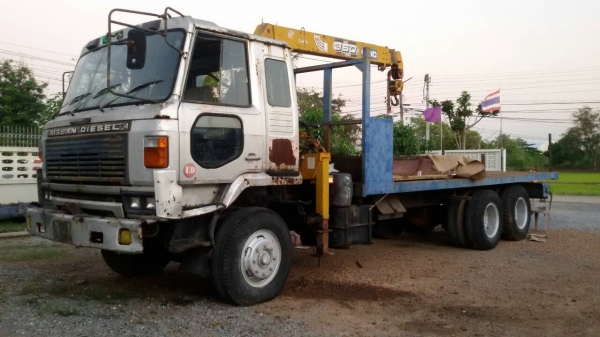 นิสสันUD.2เพลา.เครื่องPE6-275โบว์.ติดเครนยูนิค3ตัน3ปลอก2ชักท้องV.รวมเครน7,20เมตร.ราคา.680,000..