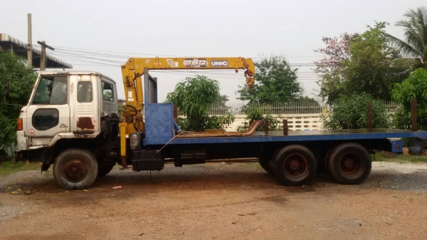 นิสสันUD.2เพลา.เครื่องPE6-275โบว์.ติดเครนยูนิค3ตัน3ปลอก2ชักท้องV.รวมเครน7,20เมตร.ราคา.680,000..