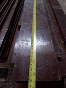 ไม้พื้นไม้แดงหน้า 4 รางลิ้น