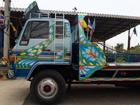 ขายรถเทรลเลอร์ 10 ล้อ ISUZU ROCKY เครื่อง 6BG1 = 175 แรงม้า รถ 2 เพลา บรรทุกรถเกี่ยวข้าว