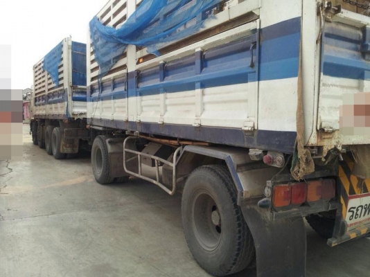 ขายรถสิบล้อ HIno MEGa FM1J 260แรง ปี 47 พ่วงแม่ลูก คอกเกษตรดั้มเหล็ก รถพร้อมใช้งาน