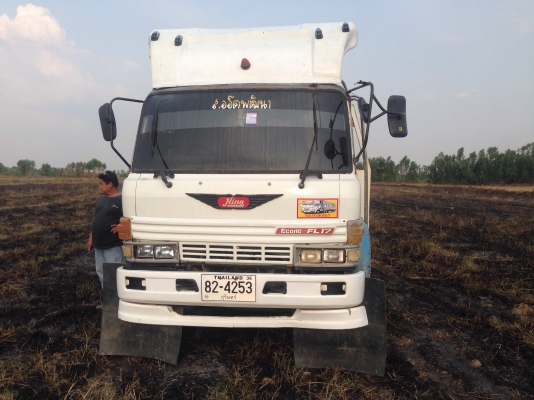 HINO FL 17 - EH700 เครื่อง168 แรงม้า มีภาพวีดีโอ เทรลเลอร์สิบล้อ 1 เพลา เครื่องแรงดีเดิมๆเกียร์เดิม 