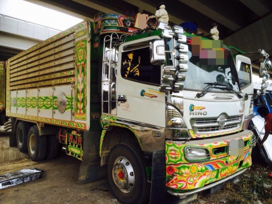 ขายรถสิบล้อ hino FM1A  344 ปี 54 พ่วงแม่ลูก ดั้มเนียม อู่ราชเจริญ รถสวยพร้อมใช้งาน