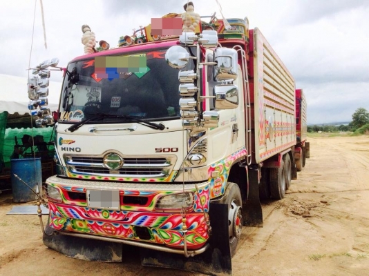 ขายรถสิบล้อ hino FM1A  344 ปี 54 ปลายปี พ่วงแม่ลูก ดั้มเนียม อู่ราชเจริญ รถสวยพร้อมใช้งาน