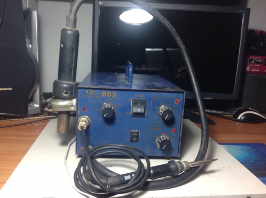 หัวแร้งปรับไฟได้ พร้อมหัวลมร้อนสภาพพร้อมใช้ ขายไปถูกๆ800บาท