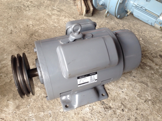 ขายมอเตอร์ Hitachi 3HP. 1450rpm. 220V ไฟบ้าน ของใหม่ไม่เคยใช้งาน สวยมาก พร้อมใช้งาน
