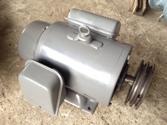 ขายมอเตอร์ Hitachi 3HP. 1450rpm. 220V ไฟบ้าน ของใหม่ไม่เคยใช้งาน สวยมาก พร้อมใช้งาน