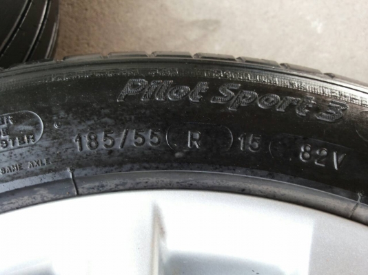 ล้อแม็คเดิม วีออส ขอบ 15 พร้อมยางดงมิชชิลิน 185-55R15