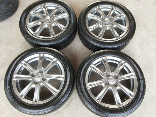 ล้อแม็คเดิม วีออส รมดำ 1.5S ขอบ 16 พร้อมยาง บริสโตน