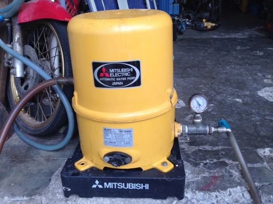 ขายปั้มน้ำอัตโนมัติ mitsubishi 100W สภาพสวย ตรวจเช็คแรงดันเรียบร้อยแล้ว ไม่มีรั่วซึม พร้อมใช้งาน