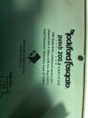 ROCKFORD Punch200.2 2CH Made in USA มือ2