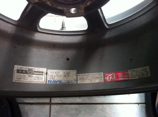 ขออนุญาติขาย ล้อแม็ก RAYS  TE37 15x7.0JJ งานนำเข้าของญี่ปุ่น