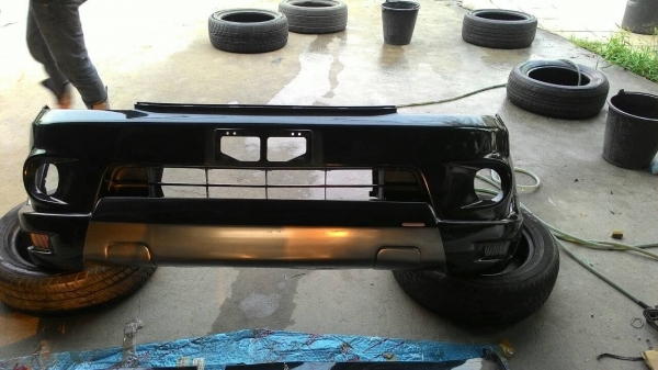 กันชนหน้าหน้า ฟอจูเนอร์+ skirt TRD Smart สีดำ ของแท้ถอดพร้อมใช้งาน