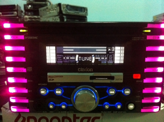Clarion DFZ665MC 24Bit SD CARD MP3 CD AUX 1ปรีเอ้า ระบบREC อัดลงเครื่อง ไฟเปลี่ยนได้ มือ2 ญี่ปุ่น